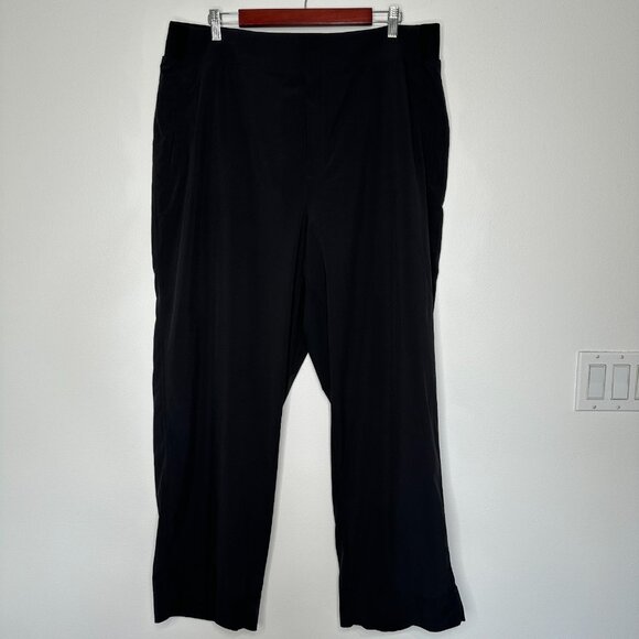 Athleta Brooklyn Heights Wide Leg Pant Size 20 Black - Picture 1 of 11